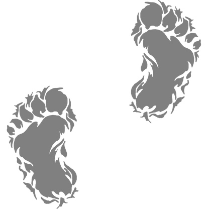 Bigfoot Footprint Vinyl Sticker