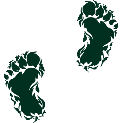 Bigfoot Footprint Vinyl Sticker