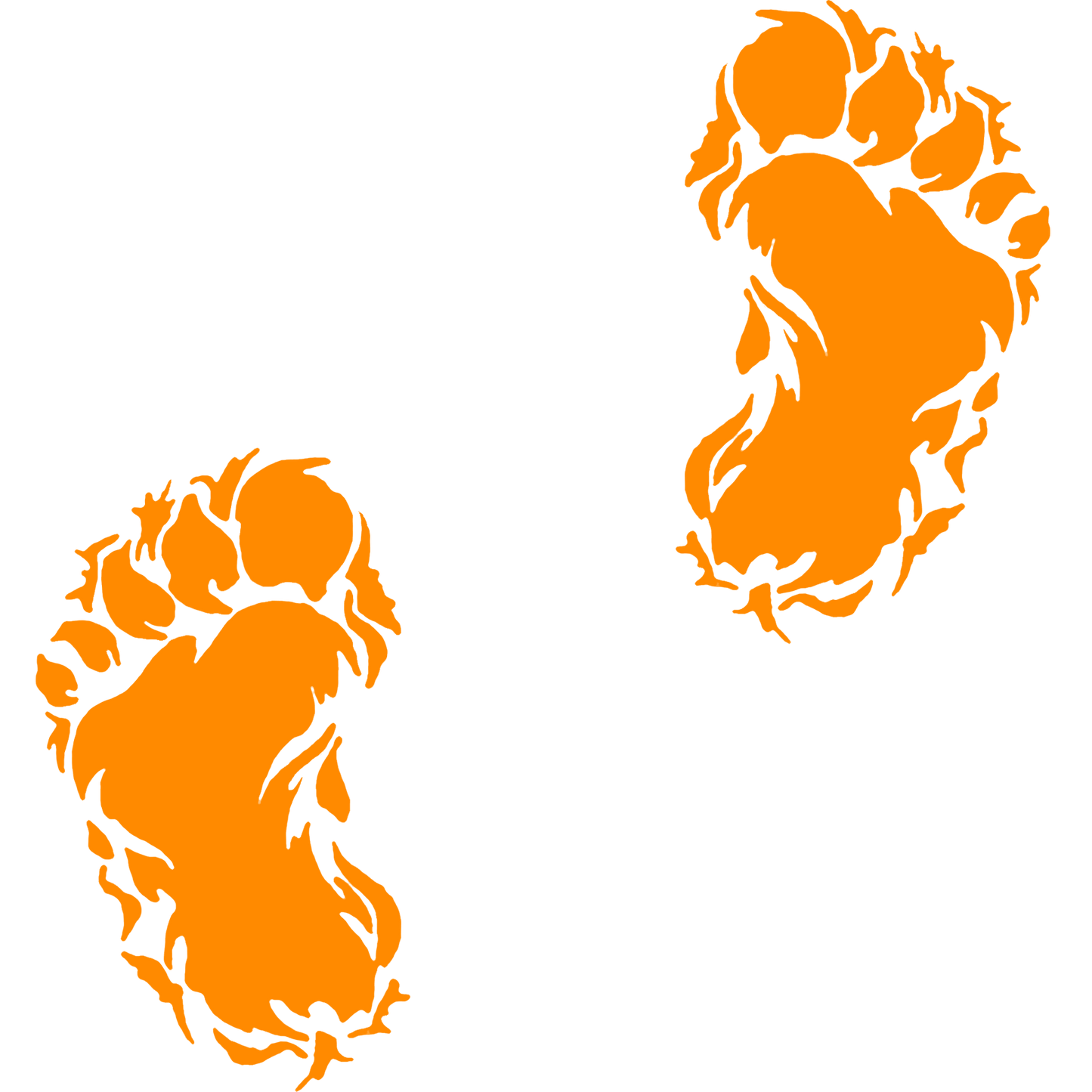 Bigfoot Footprint Vinyl Sticker