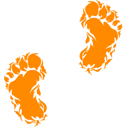 Bigfoot Footprint Vinyl Sticker
