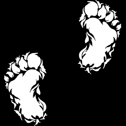 Bigfoot Footprint Vinyl Sticker