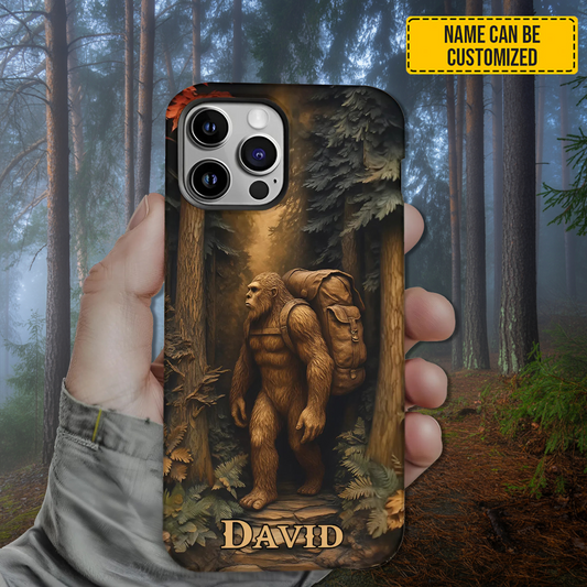 Sasquatch In Forest - Personalized Bigfoot Phone Case