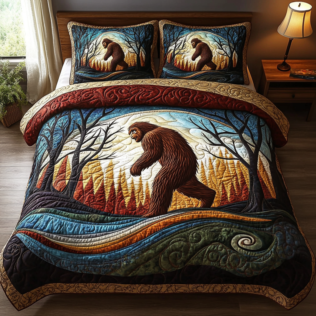 Bigfoot Mysteries Quilted Bedding Set