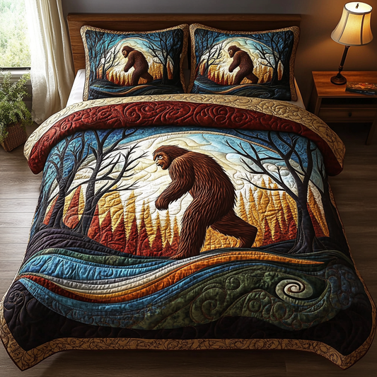 Bigfoot Mysteries Quilted Bedding Set