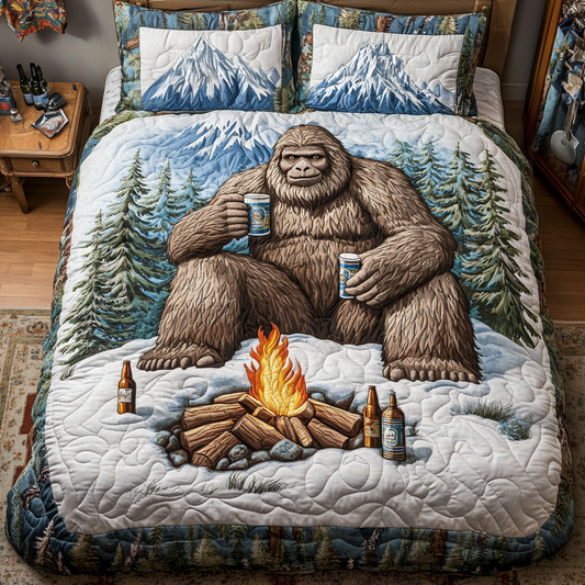 Bigfoot Discovery Quilted Bedding Set