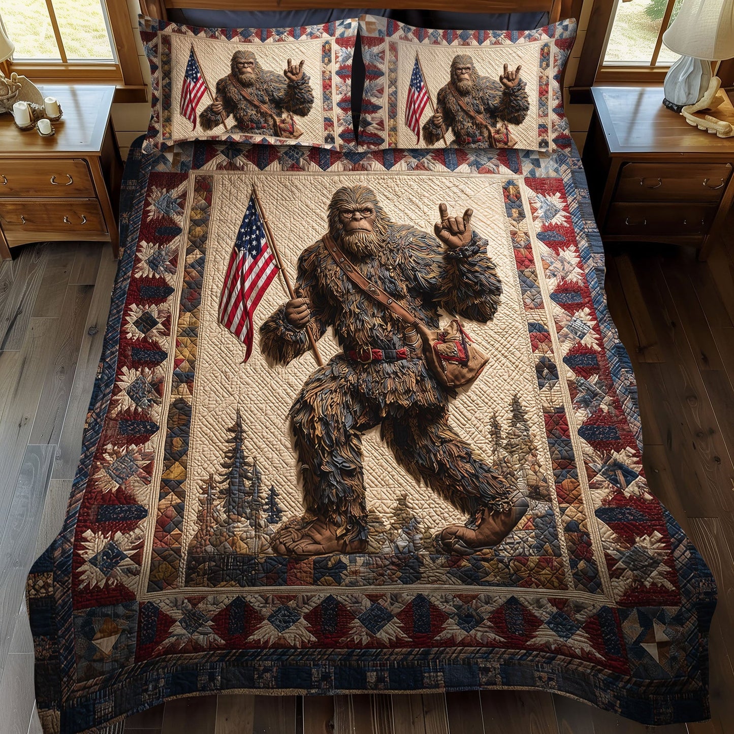 Bigfoot Independence Quilted Bedding Set