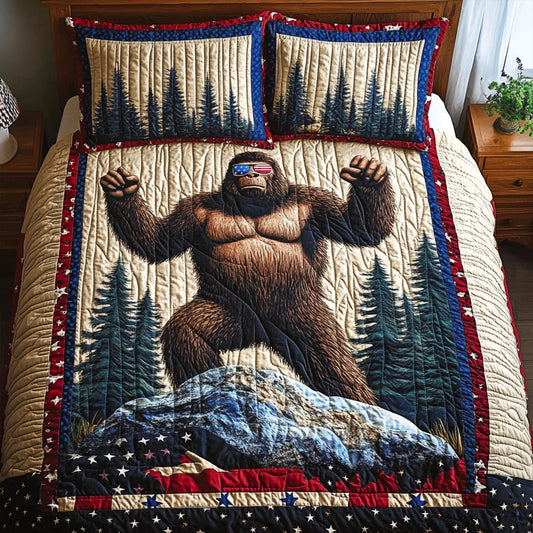 Bigfoot Pride Quilted Bedding Set