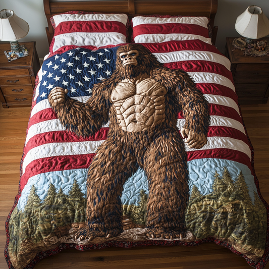 Bigfoot Pride Quilted Bedding Set