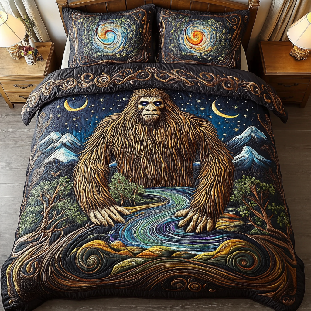 Bigfoot Trails Quilted Bedding Set