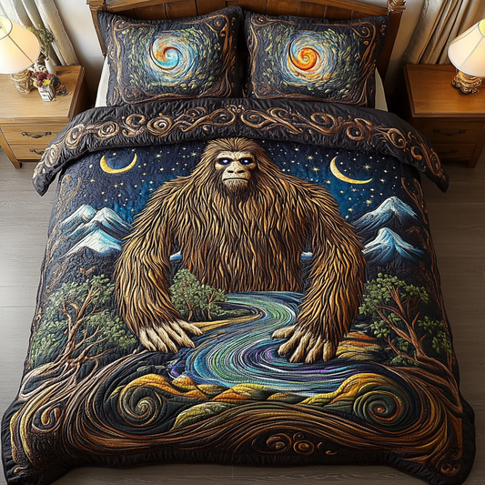 Bigfoot Trails Quilted Bedding Set
