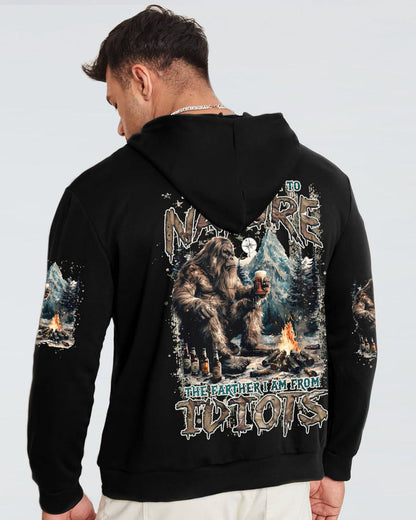 THE CLOSER I GET TO NATURE BIGFOOT ALL OVER PRINT
