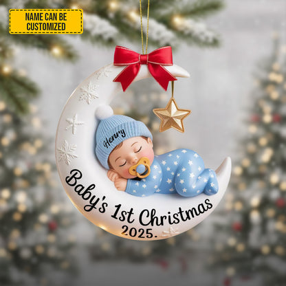 Personalized Baby’s 1st Christmas Ornament 2025