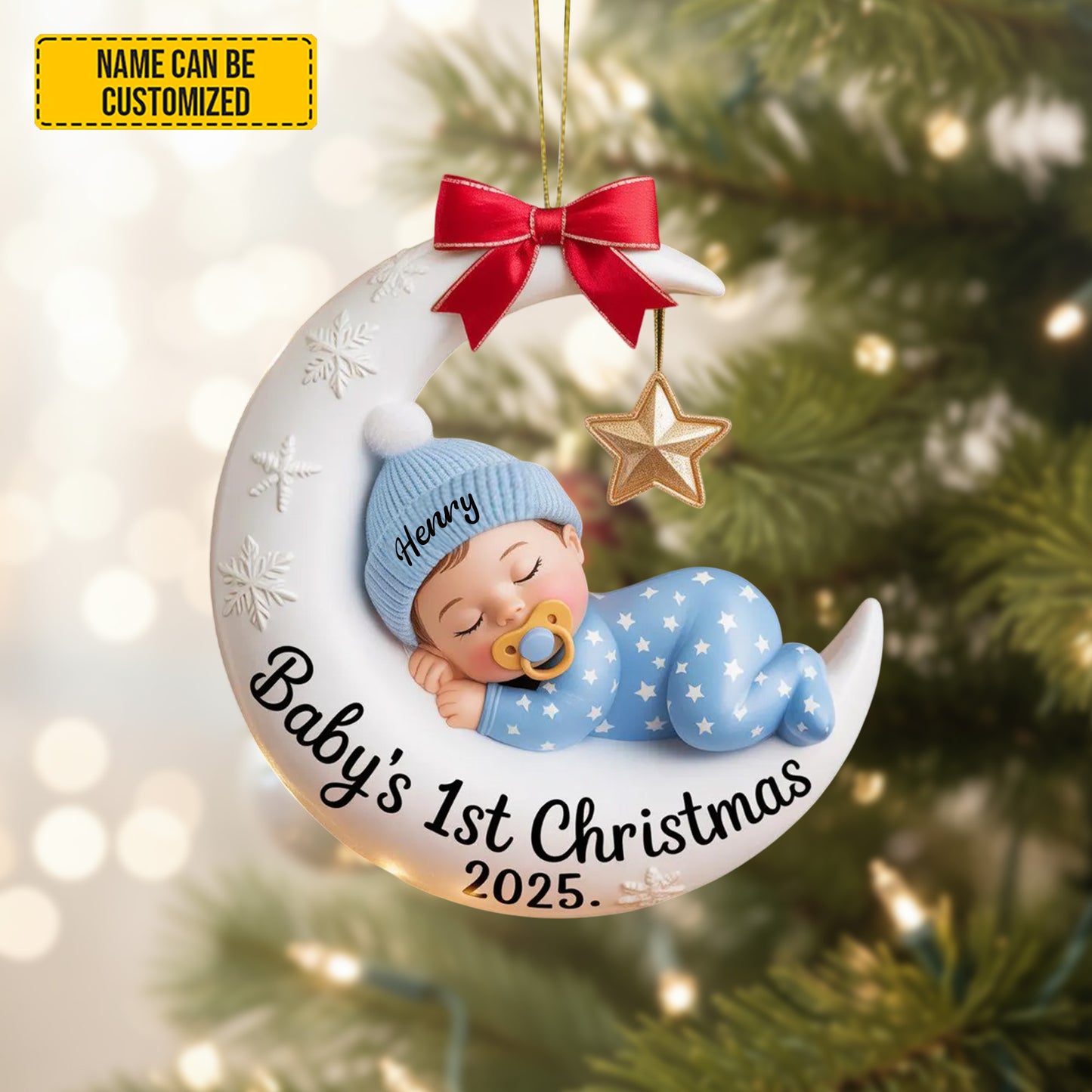 Personalized Baby’s 1st Christmas Ornament 2025