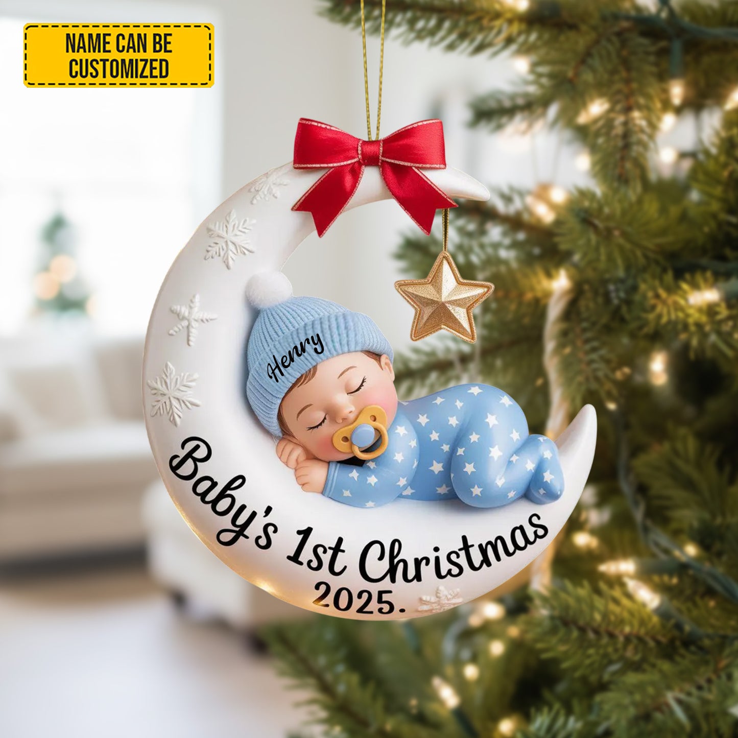 Personalized Baby’s 1st Christmas Ornament 2025