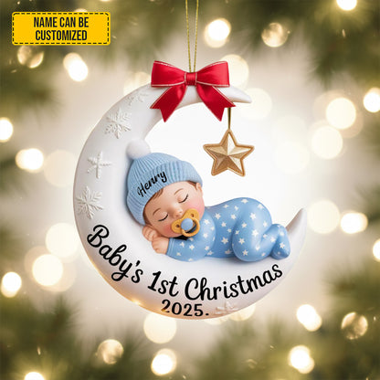 Personalized Baby’s 1st Christmas Ornament 2025