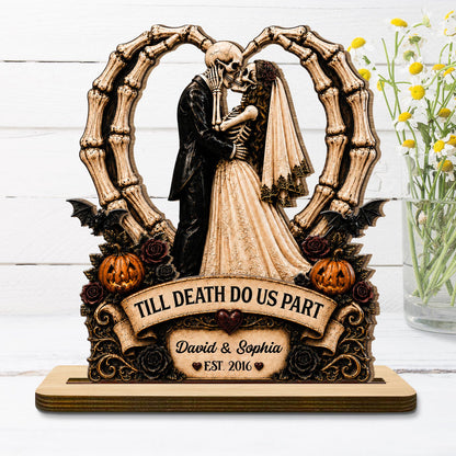 Till Death Do Us Part, Custom Wood Plaque, Gift For Couples
