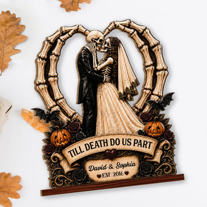 Till Death Do Us Part, Custom Wood Plaque, Gift For Couples