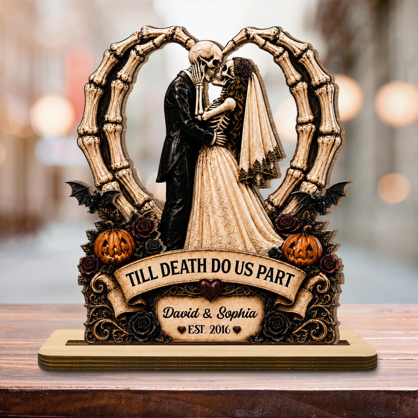 Till Death Do Us Part, Custom Wood Plaque, Gift For Couples