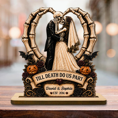 Till Death Do Us Part, Custom Wood Plaque, Gift For Couples