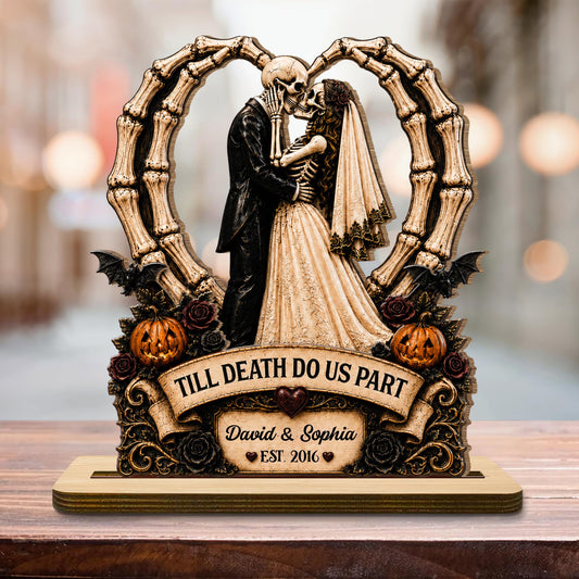 Till Death Do Us Part, Custom Wood Plaque, Gift For Couples