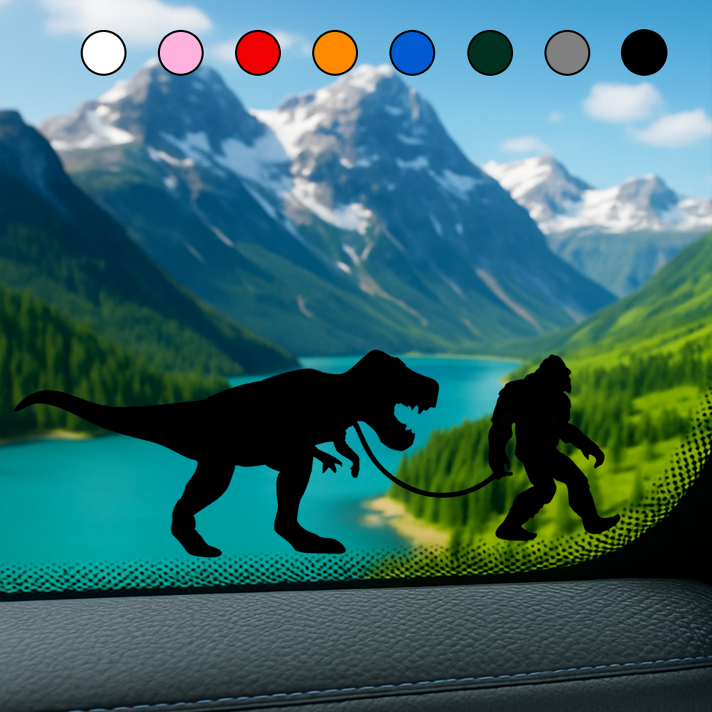 Bigfoot's Pet T-Rex Vinyl Sticker