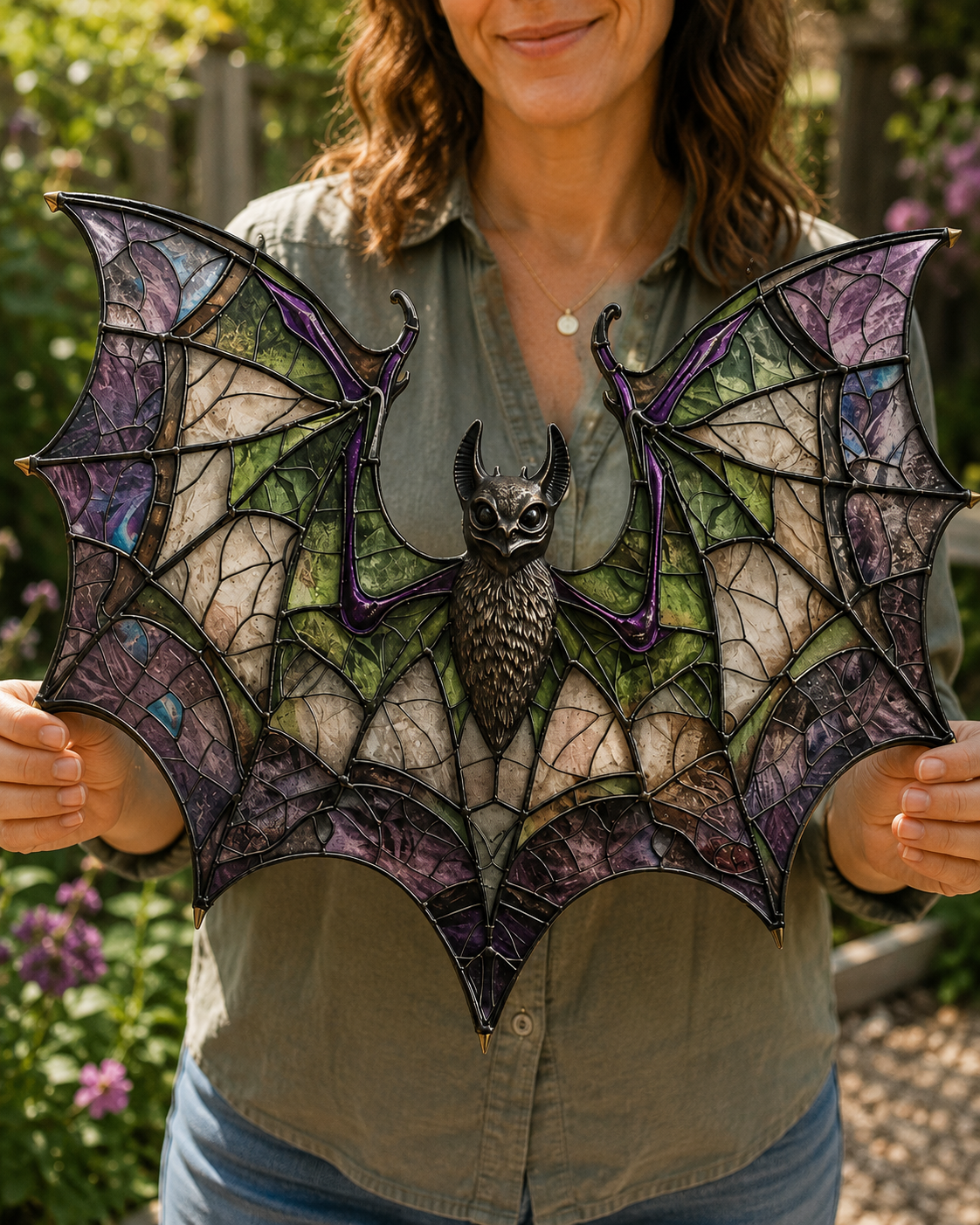 Bat Gothic Metal Sign - Gift For Home Decor