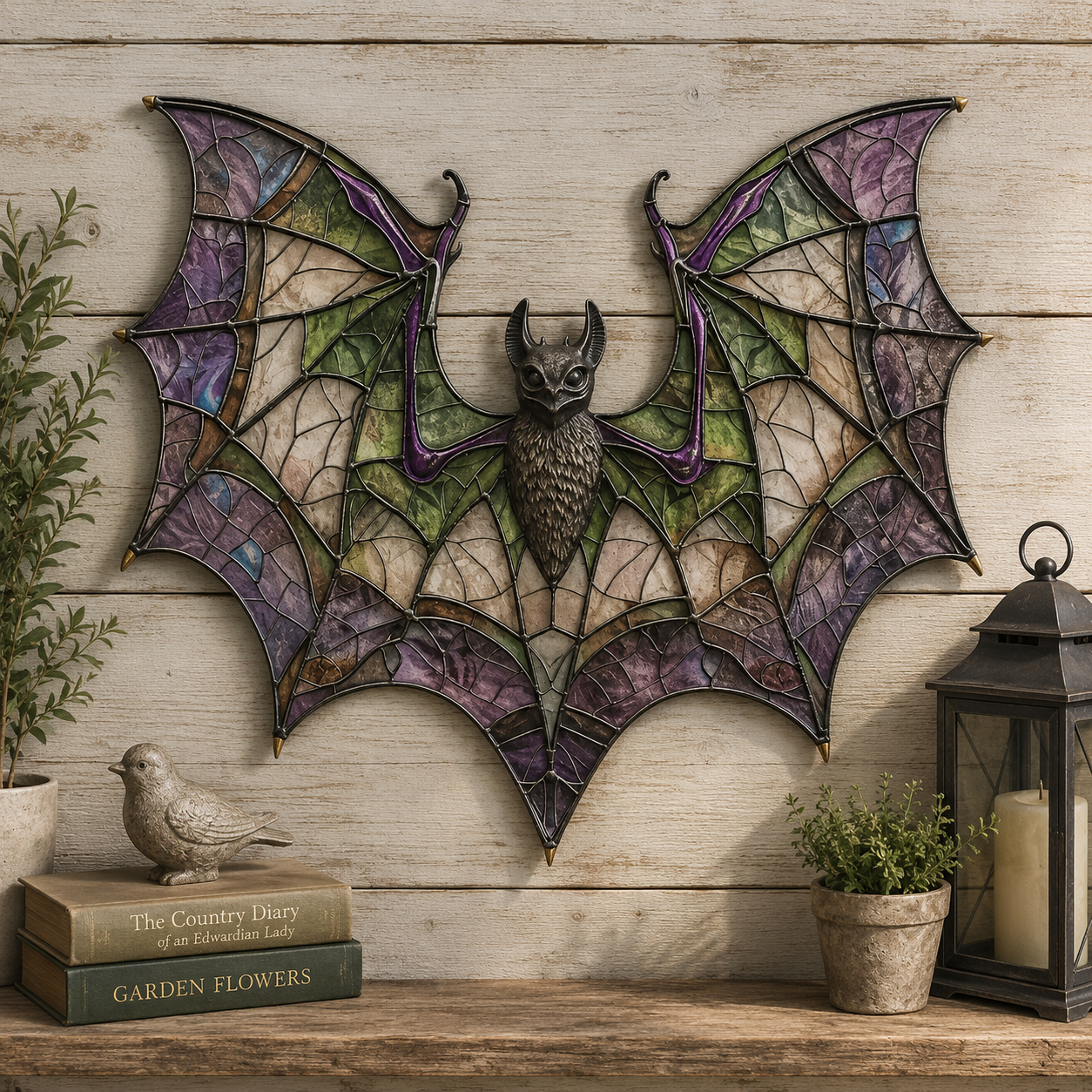 Bat Gothic Metal Sign - Gift For Home Decor
