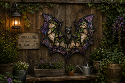 Bat Gothic Metal Sign - Gift For Home Decor
