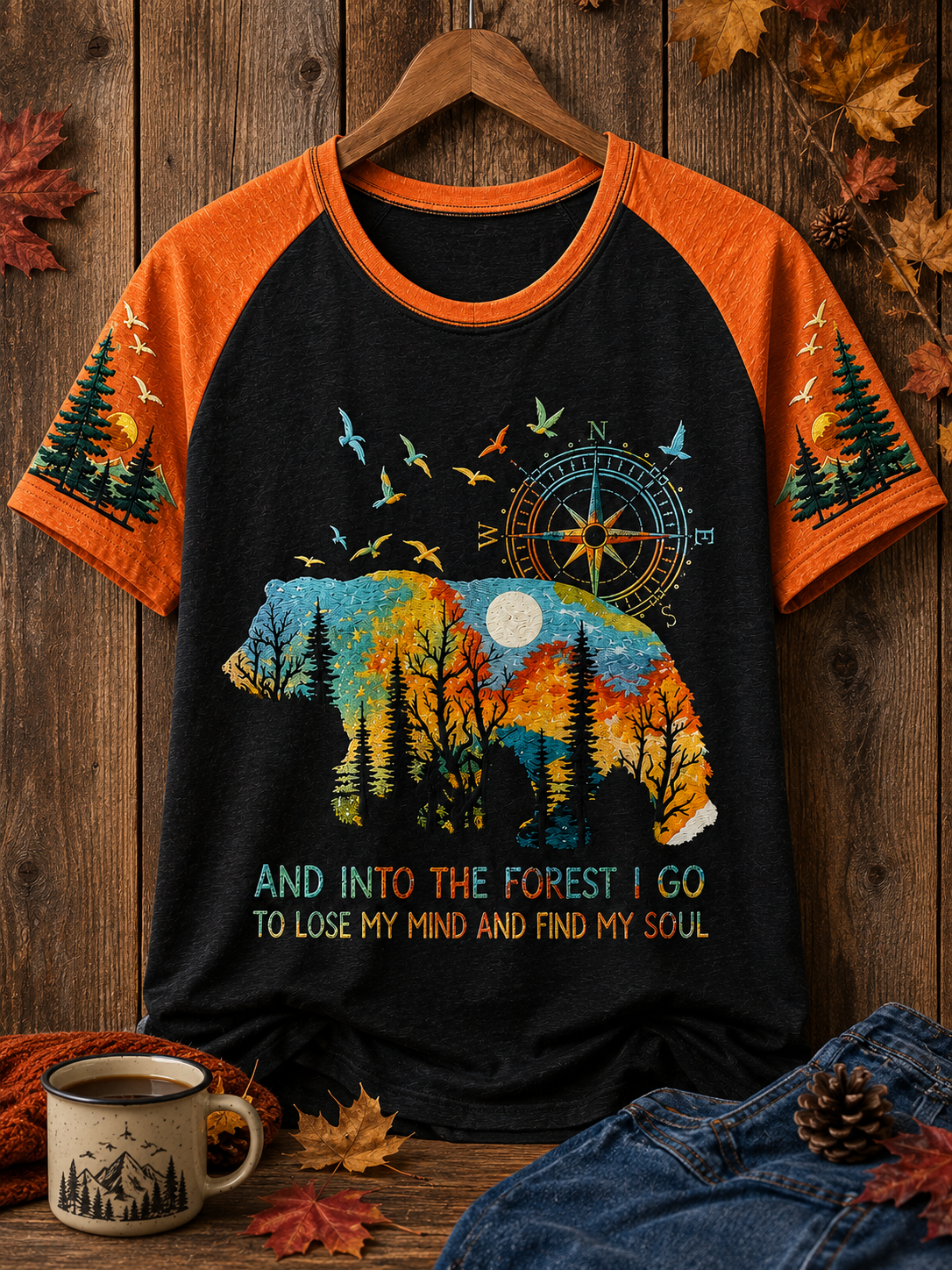 Into The Forest I Go – Fall Outdoor Adventure Shirt