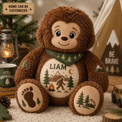 Bigfoot Little Adventurer – Personalized Custom Shaped Pillow
