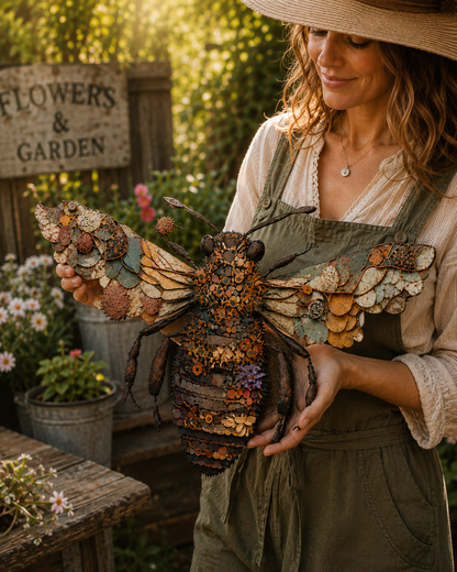 Beautiful Bee Metal Sign - Perfect Gift For Home