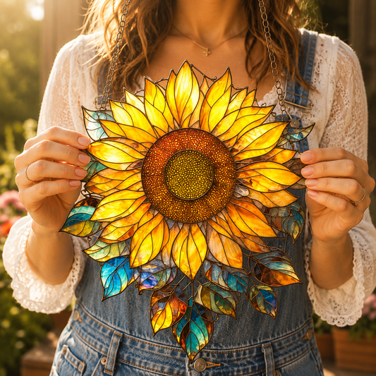 Beautiful Sunflower Acrylic Window Hanging