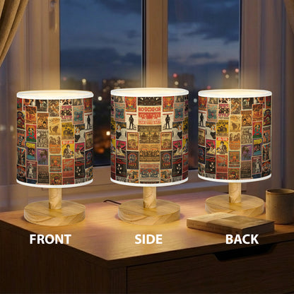 Classic Rock & Roll Concert Fabric Lamp, Vintage Rock Lamp for Music Lovers, Retro Home