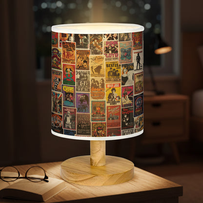 Classic Rock & Roll Concert Fabric Lamp, Vintage Rock Lamp for Music Lovers, Retro Home