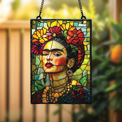 Colorful Feminist Ripple Acrylic Suncatcher