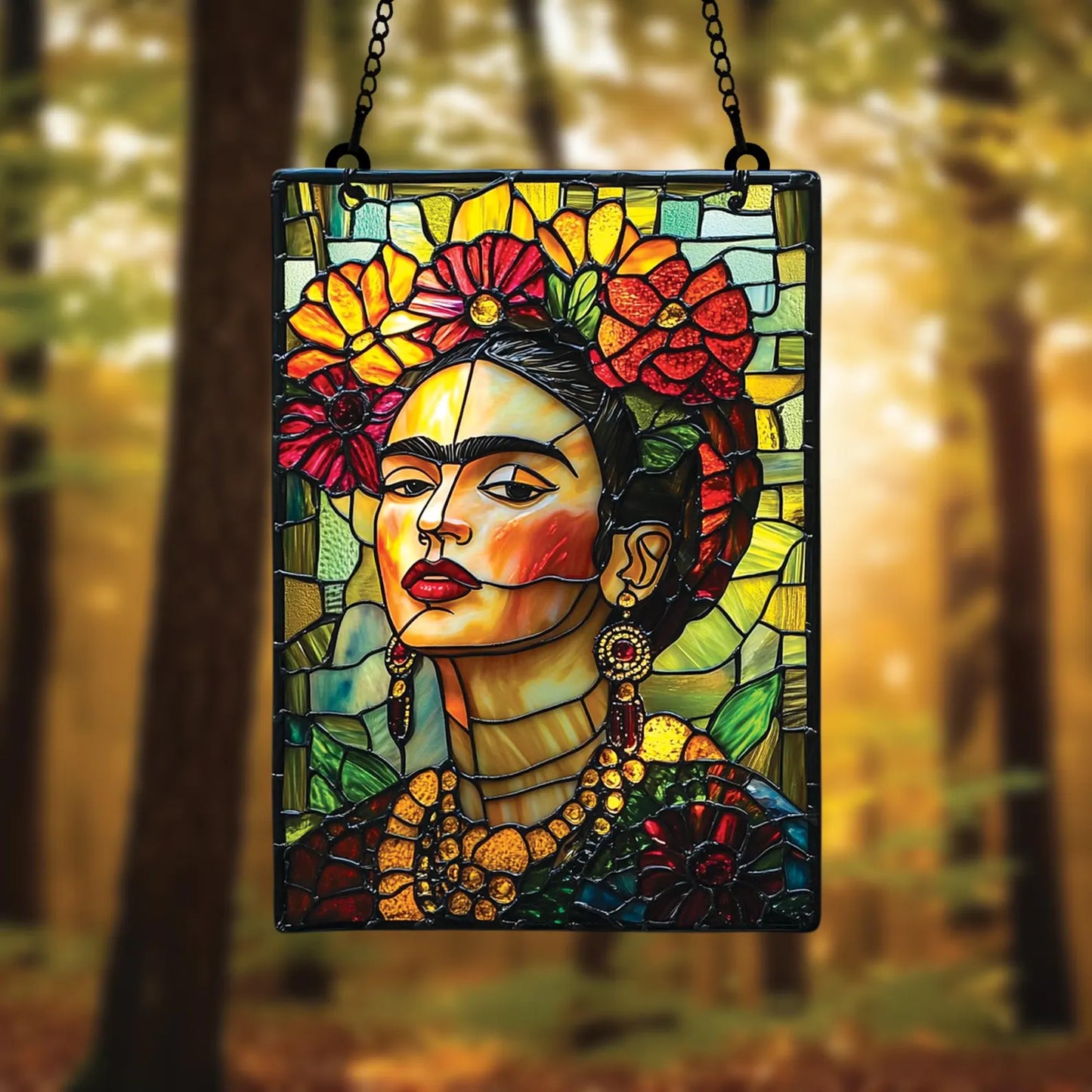 Colorful Feminist Ripple Acrylic Suncatcher
