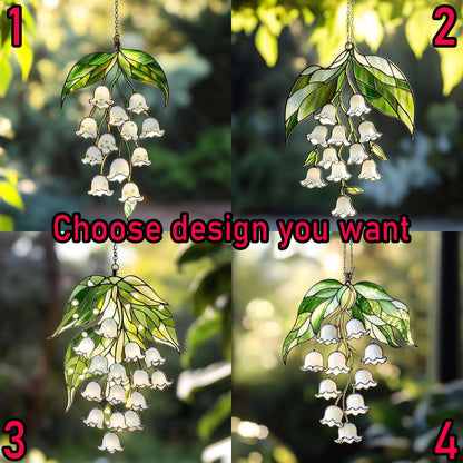 Lily of the Valley Acrylic Window, Hanging Decor
