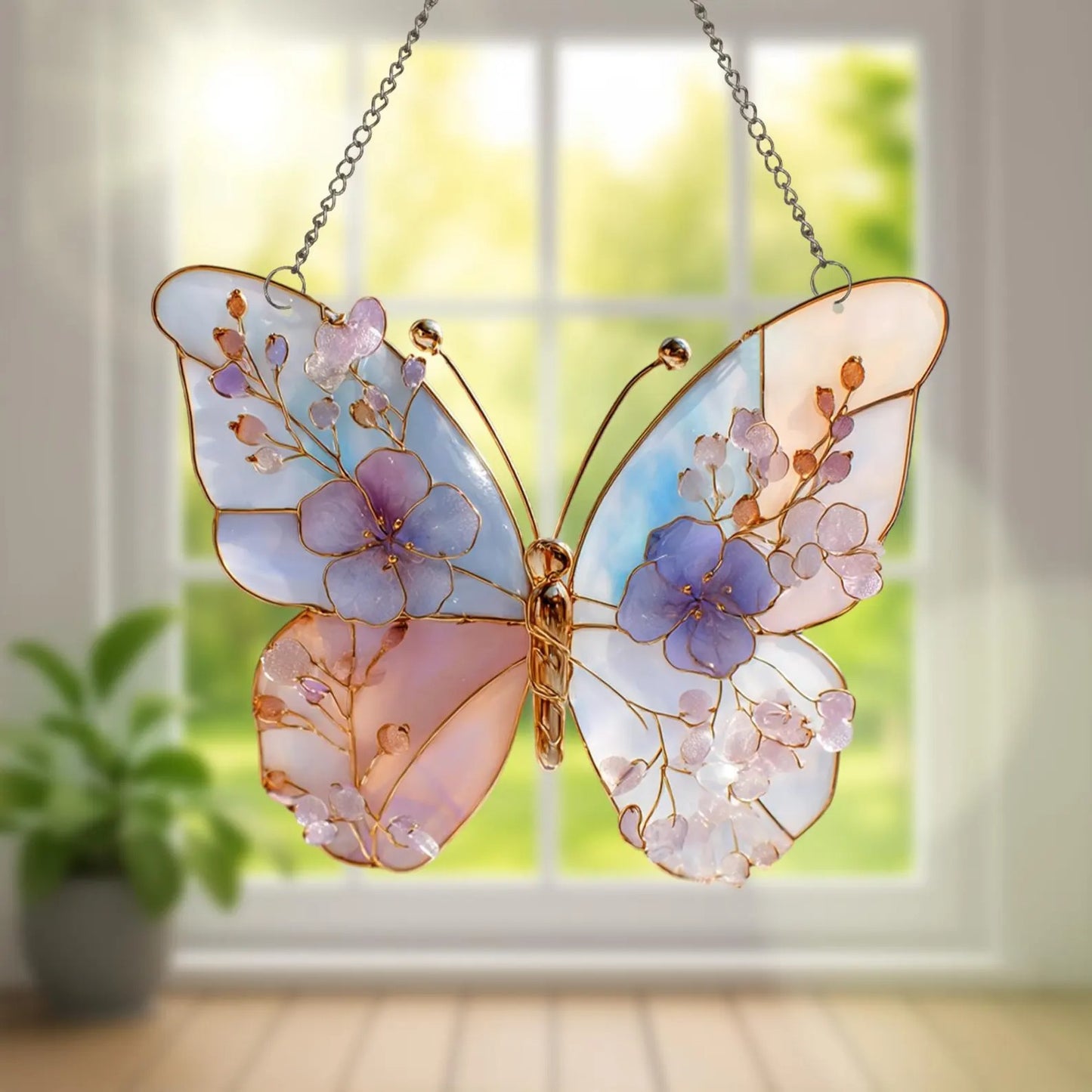 Beautiful Butterfly - Personalized Window Hanging Suncatcher Acrylic