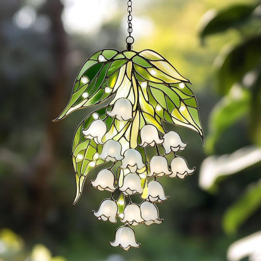 Lily of the Valley Acrylic Window, Hanging Decor