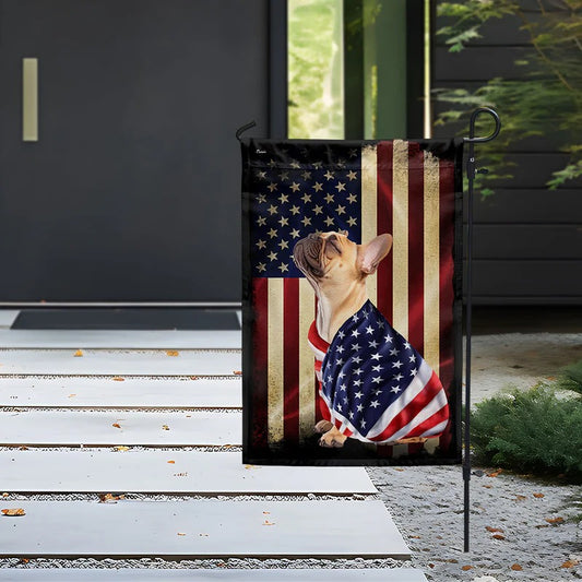 French Bulldog American Garden Flag, House Flag