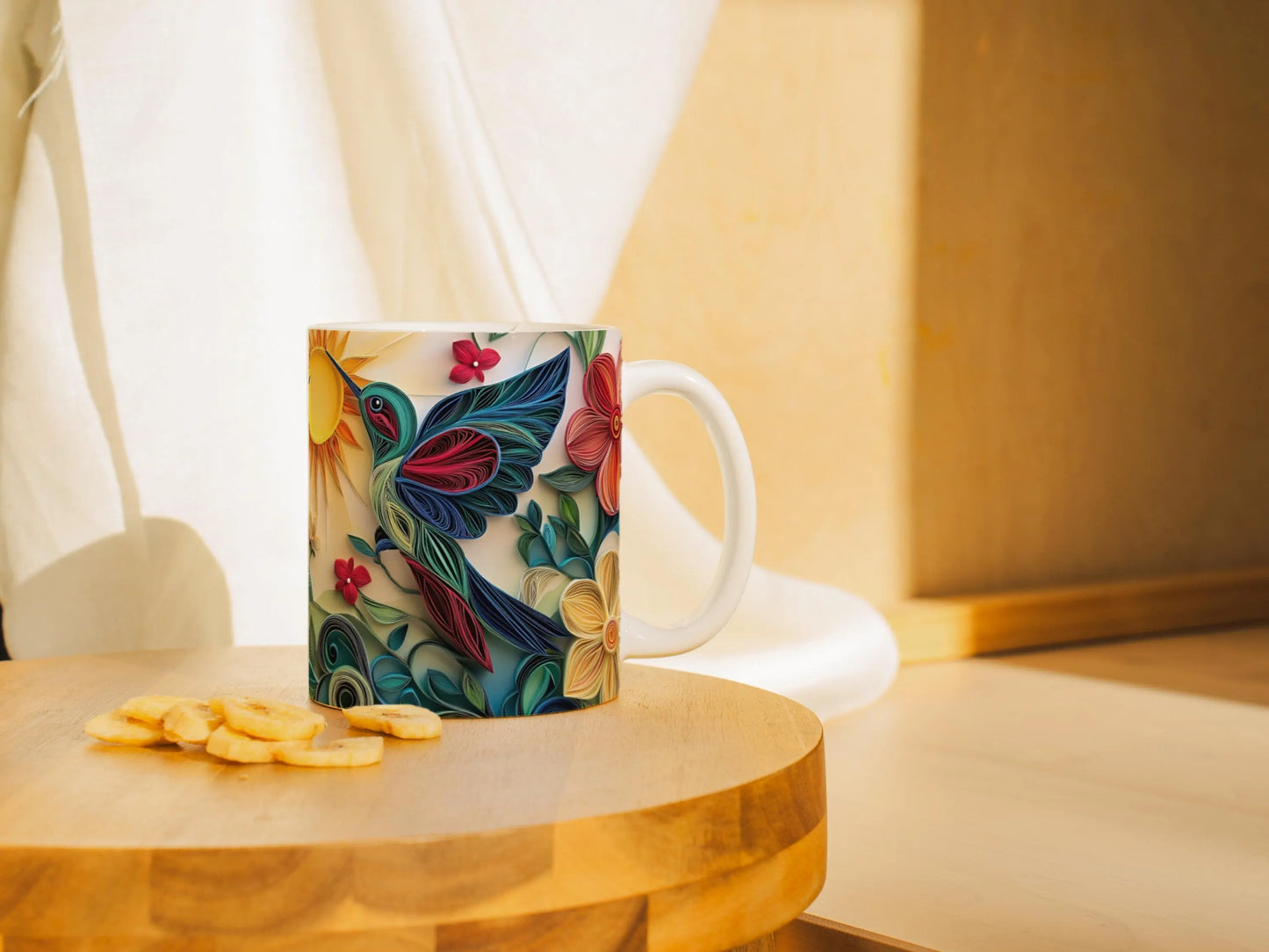 Personalized Hummingbird White Mug