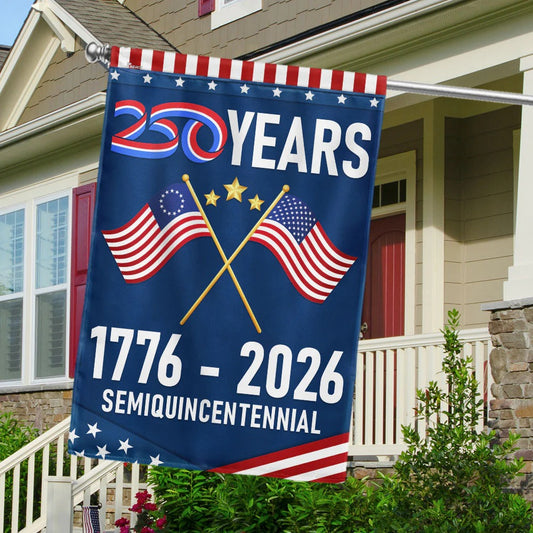 America 250th Anniversary US Semiquincentennia Garden Flag, House Flag
