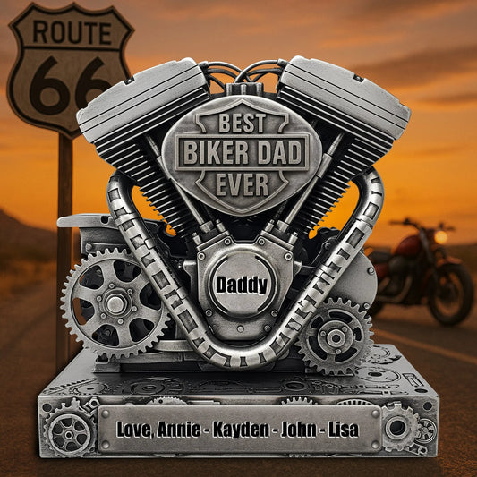 Motorcycle Engine Acrylic Plaque - Personalized Gifts For Dad