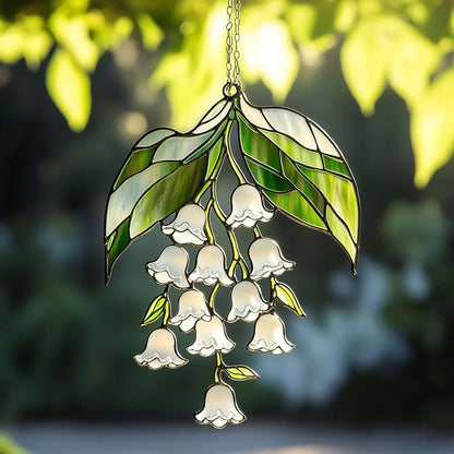 Lily of the Valley Acrylic Window, Hanging Decor