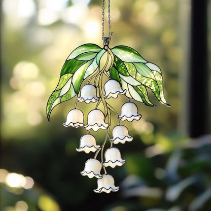 Lily of the Valley Acrylic Window, Hanging Decor