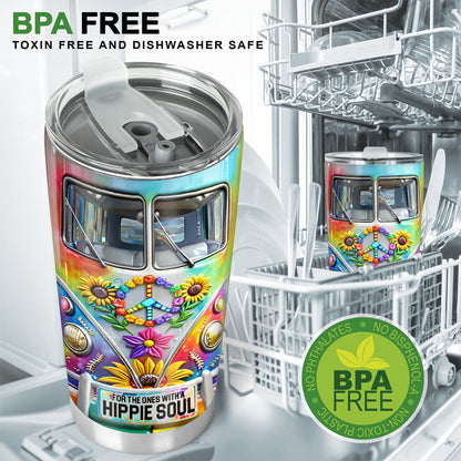 Hippie Van, Hippie Soul, Personalized hippie Tumbler