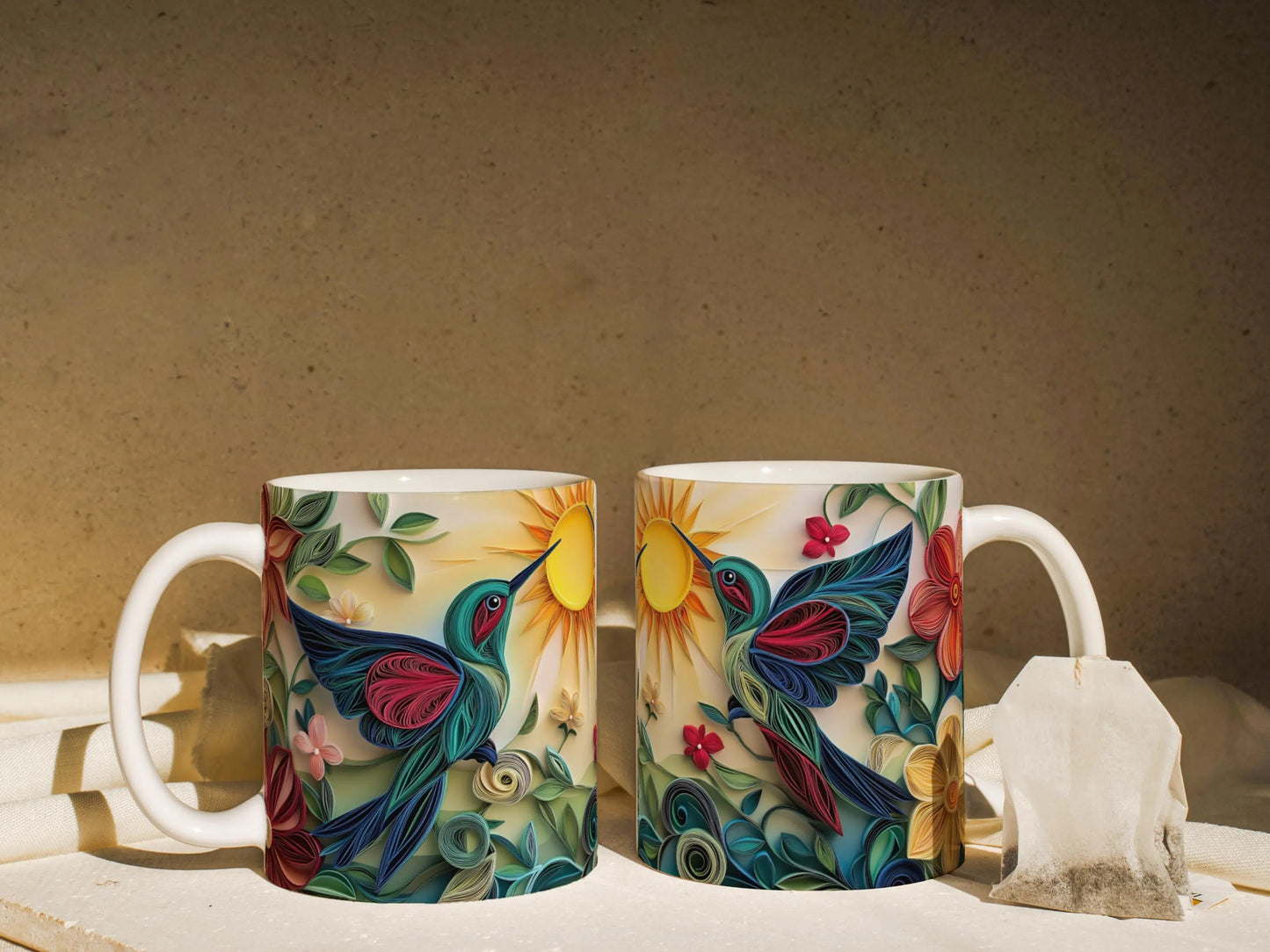 Personalized Hummingbird White Mug