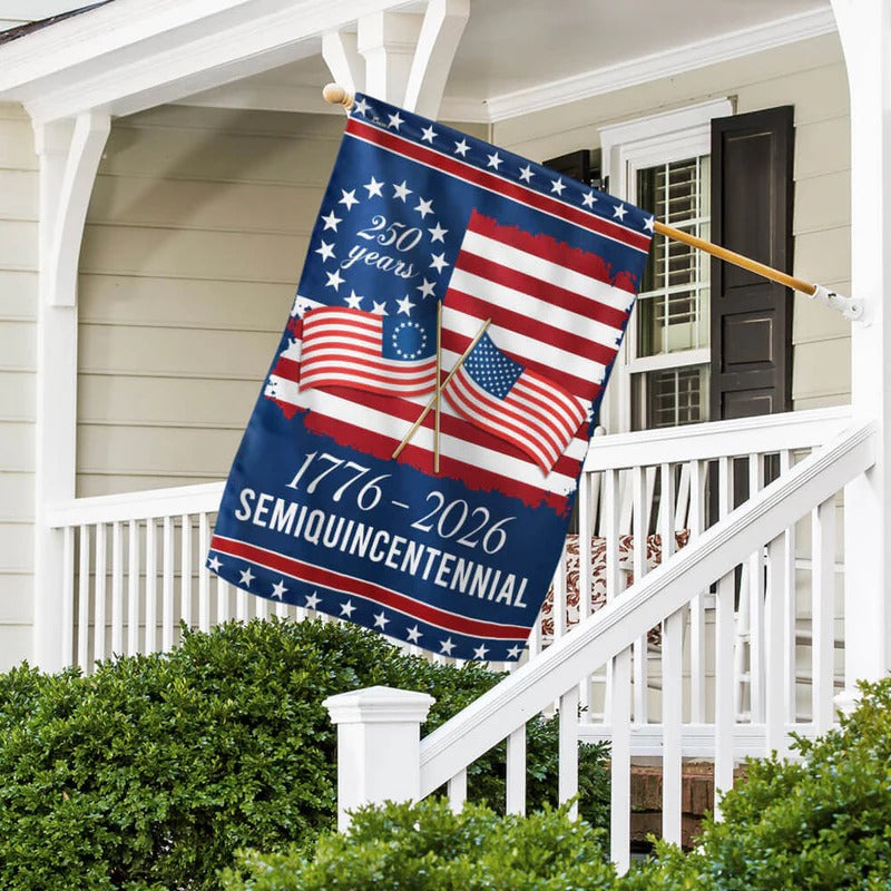 America 250th Anniversary Semiquincentennial Garden Flag, House Flag