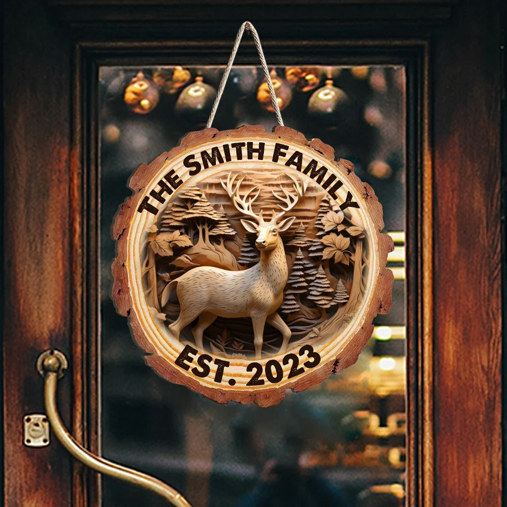 Hunting Life - Personalized Hunting Custom Shaped Wood Sign
