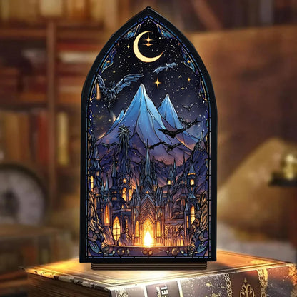 Celestial Night City Suncatcher Candle Holder